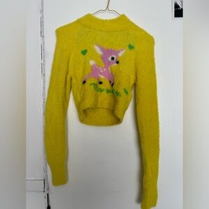Urban Outfitters fuzzy deer sweater